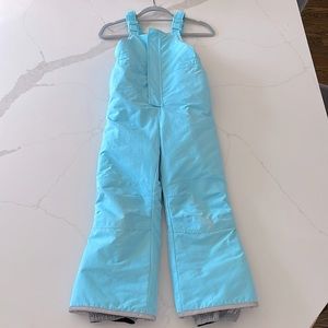 Super cute Hanna Anderson Insulated blue overalls size 6-7 (120 Hanna sizing).